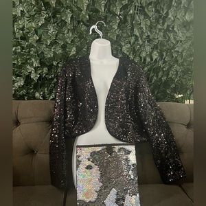 Dazzle Me Black Blazer